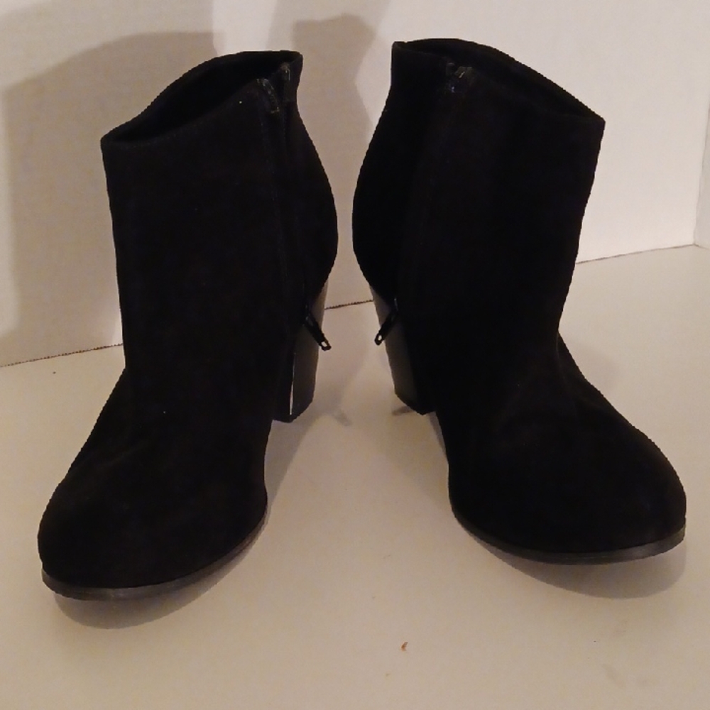 Black Jack Faux Suede Ankle Booties Size 11 Shoes